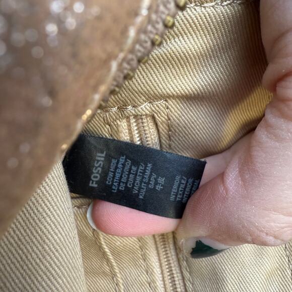 FOSSIL Rose Gold Piper Toaster Metallic Leather Crossbody Purse Shoulder Bag‎ - Picture 11 of 14